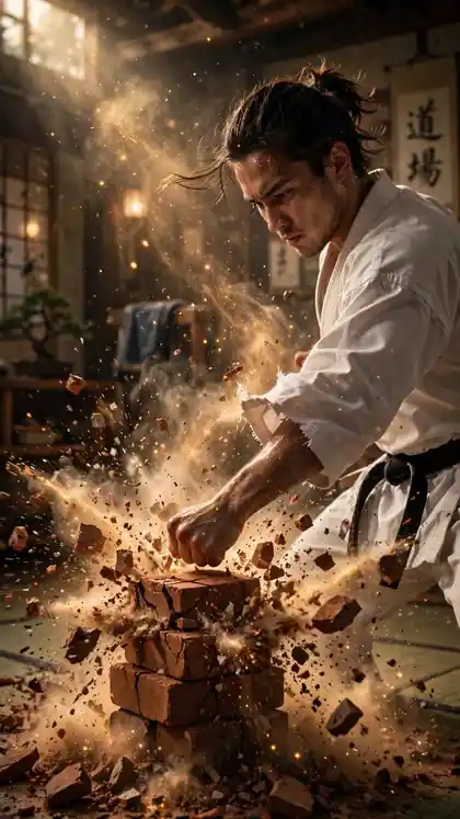 Karate Brick-Breaking Gauntlet