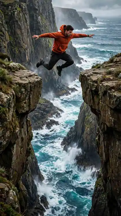 Cliff-Edge Parkour Precision Drops