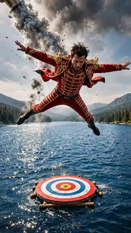Human Cannonball Water Gap