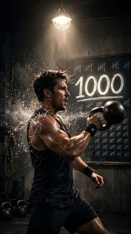 1,000 Kettlebell Swings Nonstop