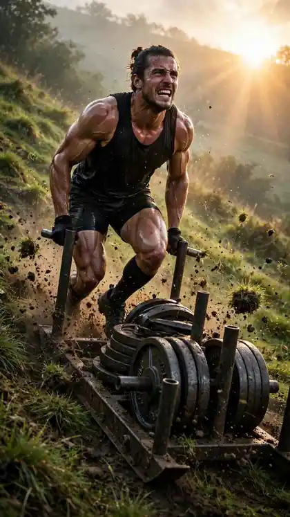 Sled Push Hill Sprint Gauntlet