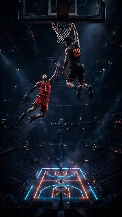 Trampoline Dunk Height Ladder