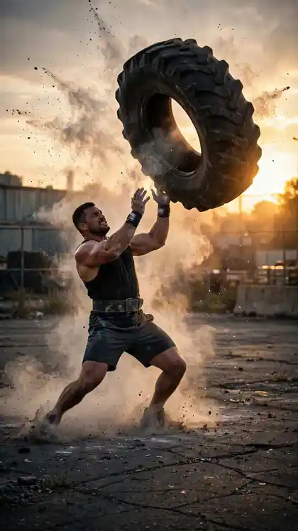 Truck Tire Flip Sprint Showdown