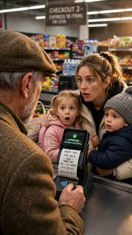 Stranger Pays for a Mother's Groceries