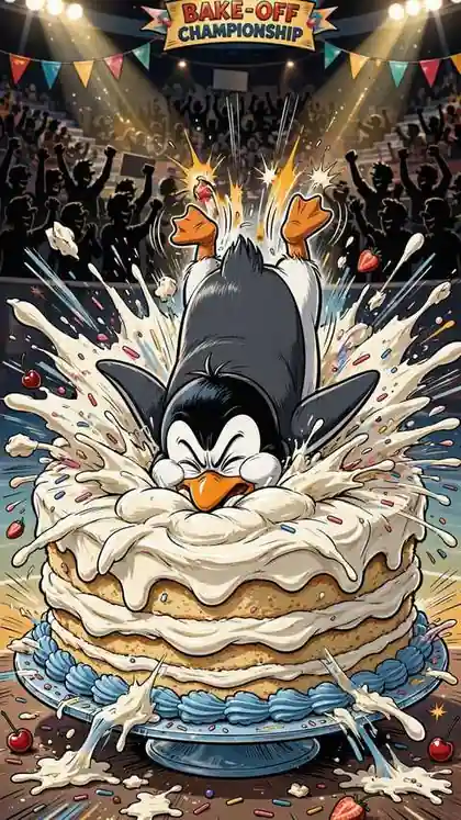 Penguin's First Stand-Up Set