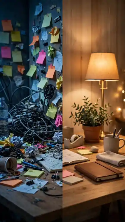 Cluttered Desk Setup to Minimal Battlestation