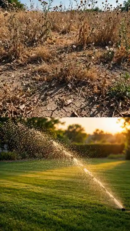 Weed-Choked Lawn to Manicured Green Carpet